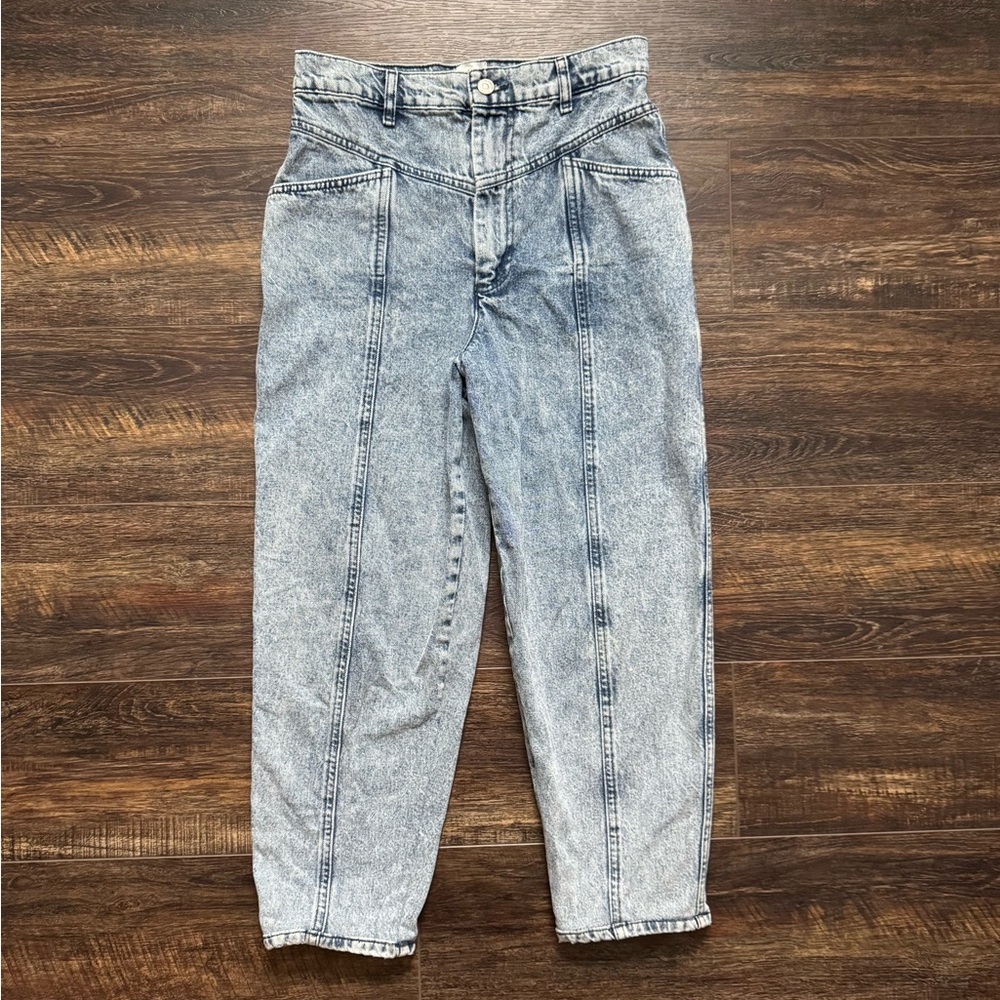 ZARA Vintage Style Stone Washed Jeans 4